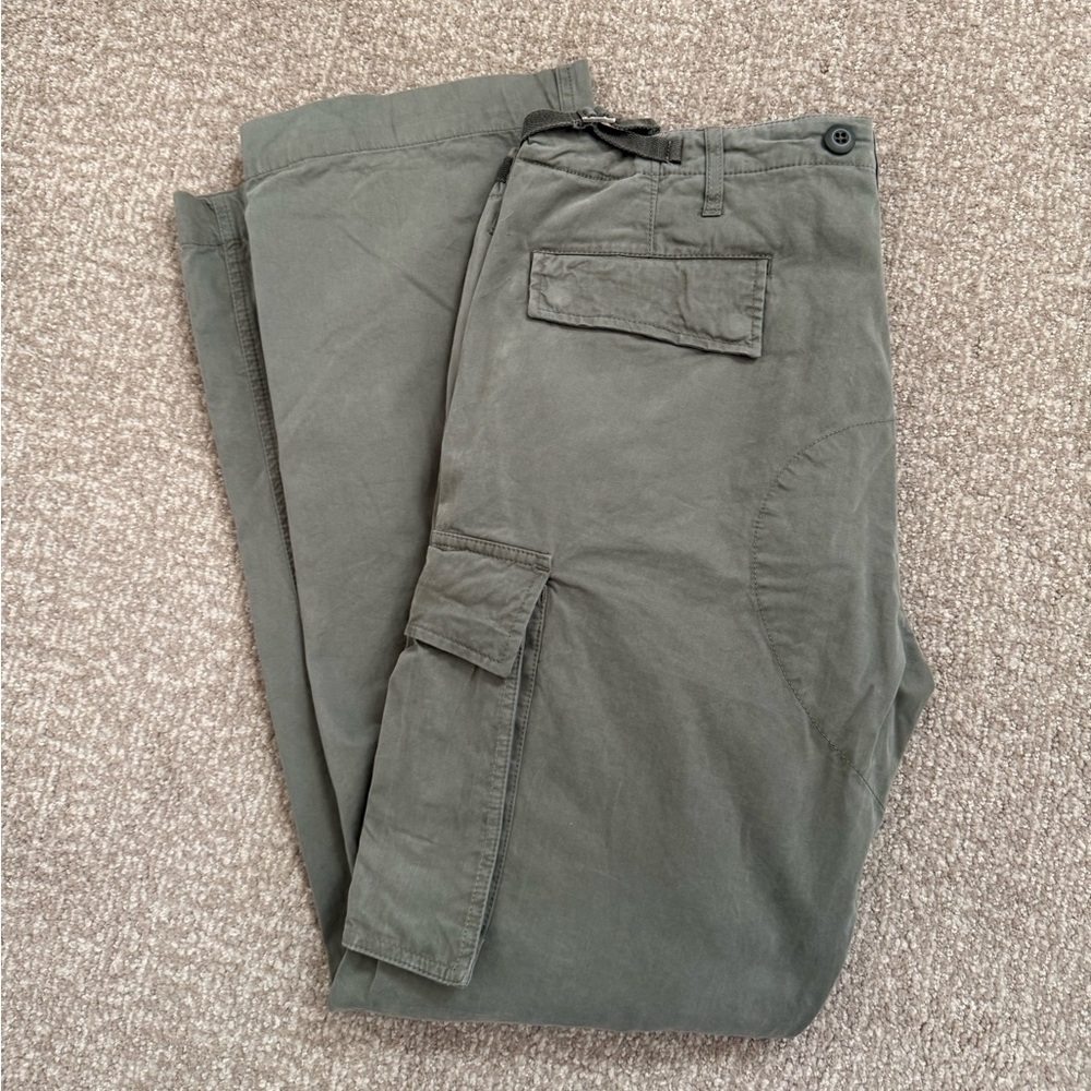 The Field Utility Cargo Pants Relaxed Ops Work Green Multi Pocket Tactical 34